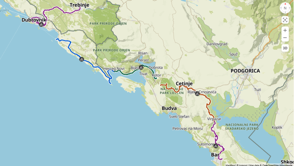 Mapa do Tour — 